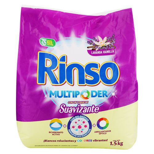 Detergente en polvo Rinso lavanda vainilla suave - 1500 g
