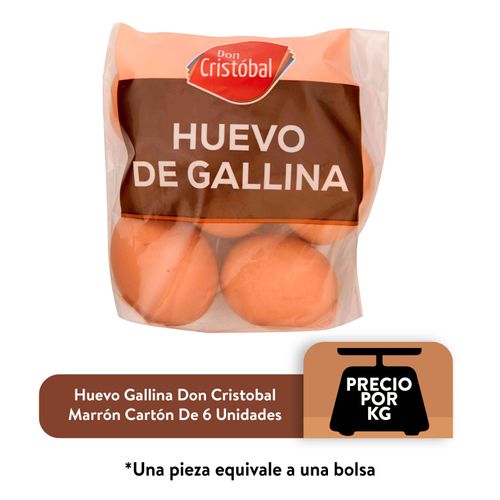 Huevo Gallina Don Cristobal Marrón en Bolsa, Precio Indicado Por Kilo