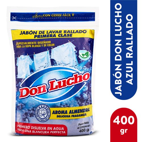 Jabón Don Lucho azul rallado - 400 g