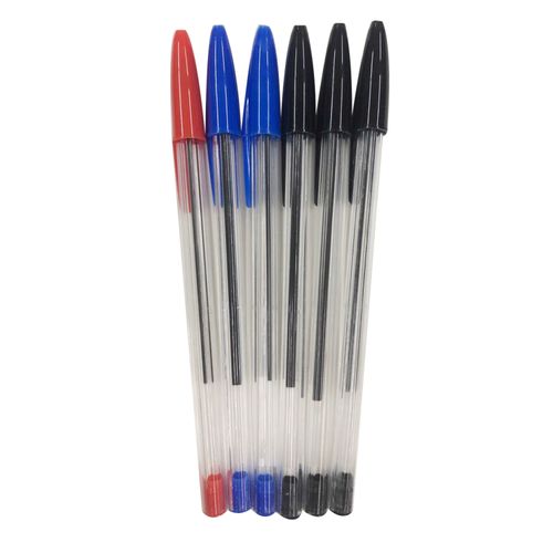 Lapiceros Pen Gear, set con colores rojo, azul y negro -6 pzas