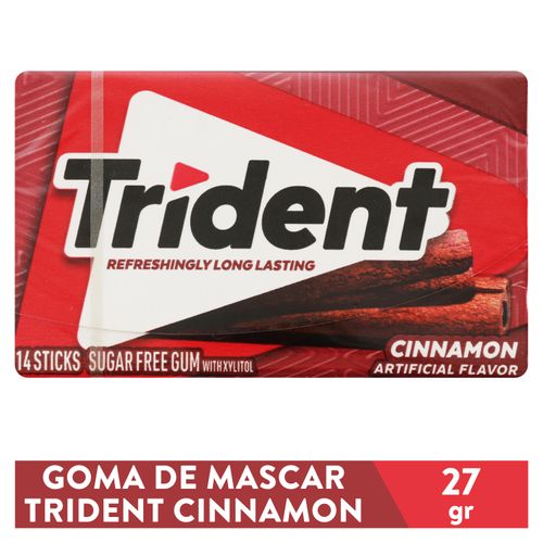 Chicle Trident Sin Azúcar Canela - 14 Uds