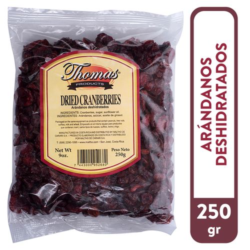 Arándanos Thomas products deshidratados - 250 g