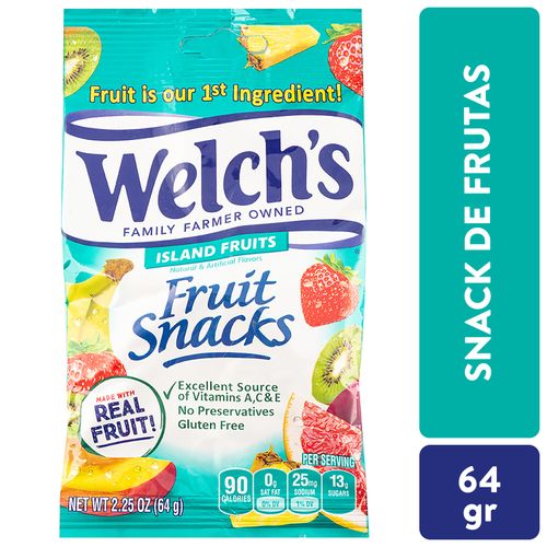 Gomita Welchs snacks island fruits - 64 g