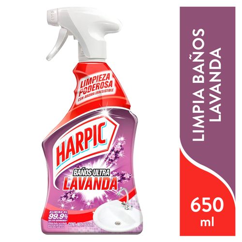 Limpiador Harpic Baños Lavanda Trigger -650ml