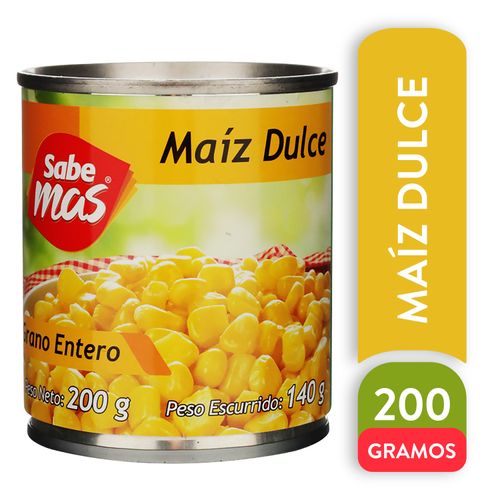 Maíz Dulce Sabemas Grano Entero - 200g