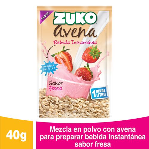 Bebida en Polvo Zuko Avena Fresa -40 g