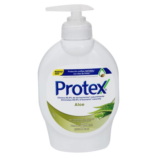 Jabon Liquido Protex Antibacterial Aloe -221 ml