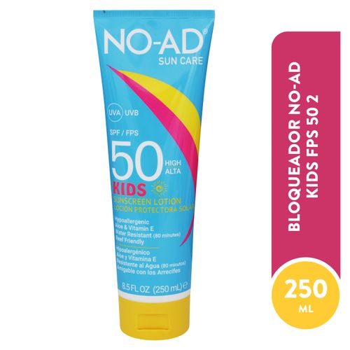 Bloqueador NO-AD kids 50 spf - 250 ml