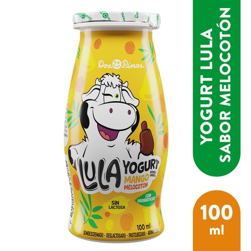 Yogurt Dos Pinos, Lula sabor Melocotón -100ml