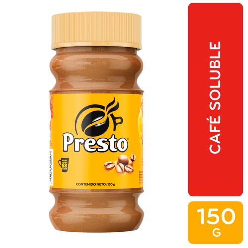 Café Presto Instantáneo Frasco - 150g