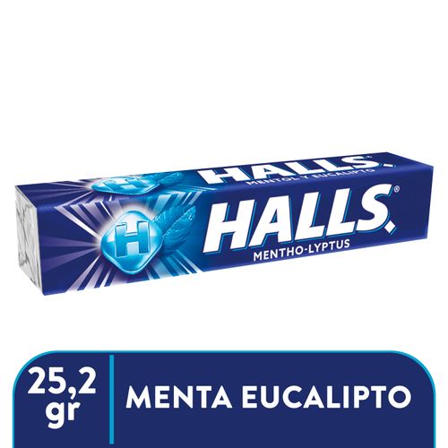 Caramelos Duros Halls Menta Eucalipto 9 Uds - 25,2g