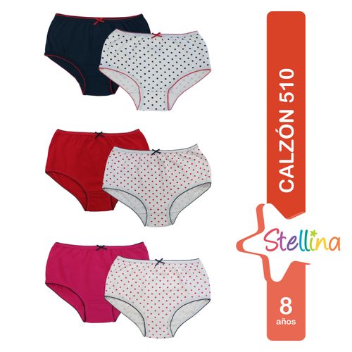 Calzon Stellina, para niña talla 8 -2 uds