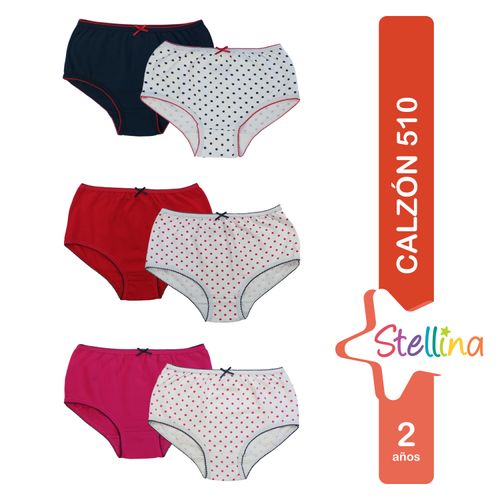 Calzon Stellina, para niña talla 2 -2 uds