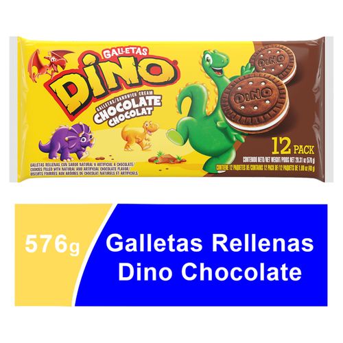 Galletas Dino, Chocolate -12 paquetes