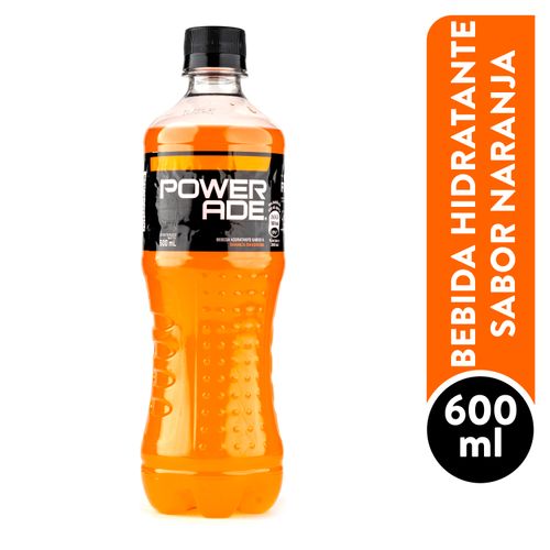 Bebida Powerade Hidratante Naranja Ion4 Tapa - 600 ml