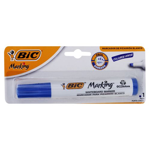 Marcador Bic para pizzarra blanca color azul