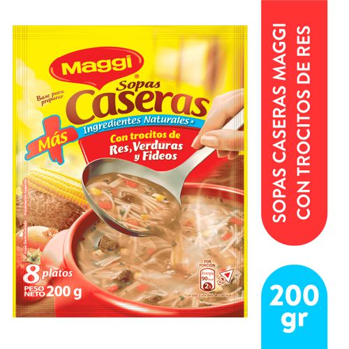 Sopa de Res con Vegetales MAGGI Sobre 200g