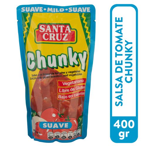 Salsa Santa Cruz chunky picante suave y libre de gluten - 400 g