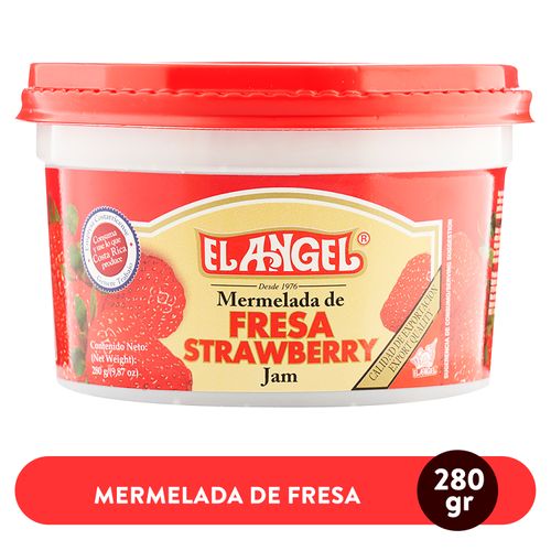 Mermelada El Angel Fresa Cremera Plástica - 280gr