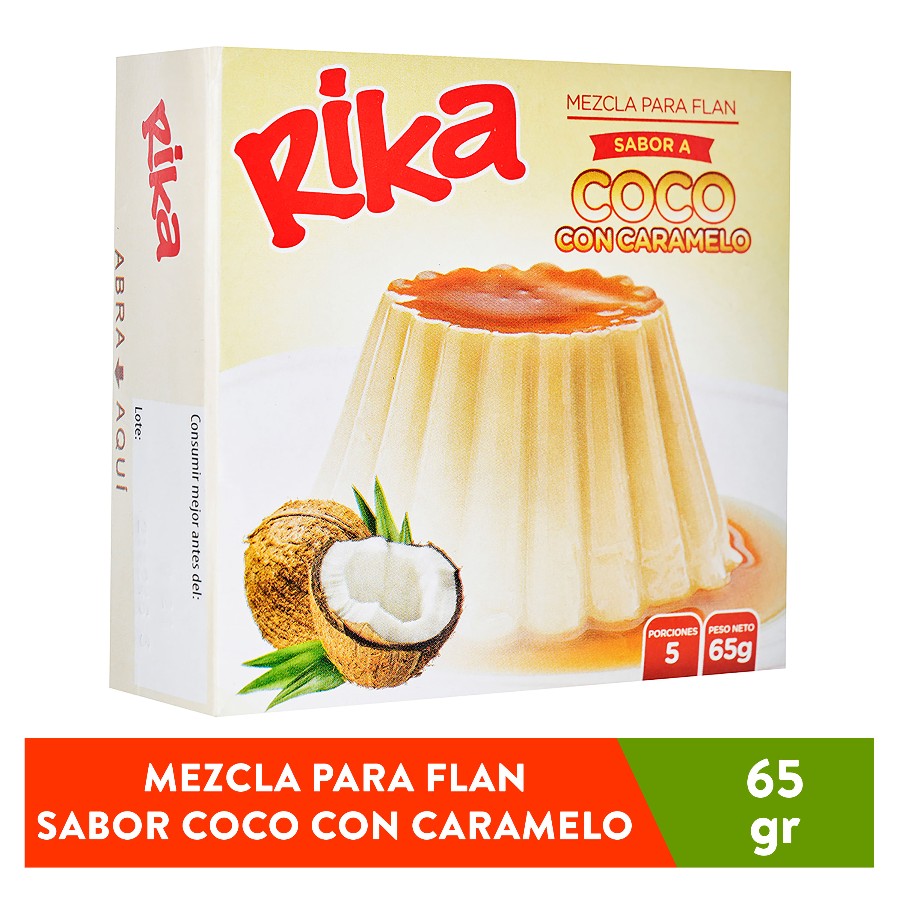 Rika Flan sabor coco caramelo 65 g