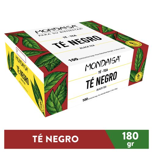 Té Mondaisa Negro Natural 100 Uds - 180 g