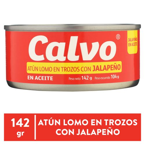 Atún Calvo Lomo En Trozos Con Aceite En Jalapeño -142gr