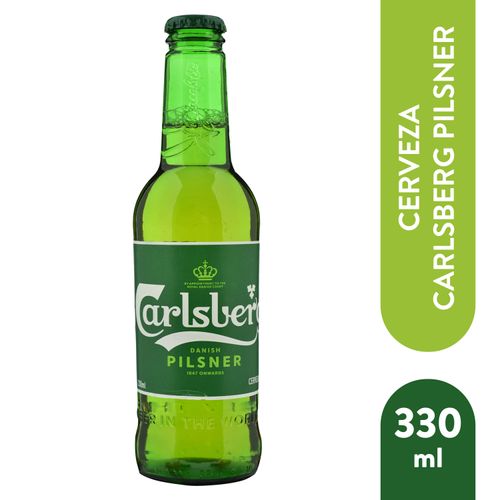 Cerveza Carlsberg botella vidrio - 330 ml