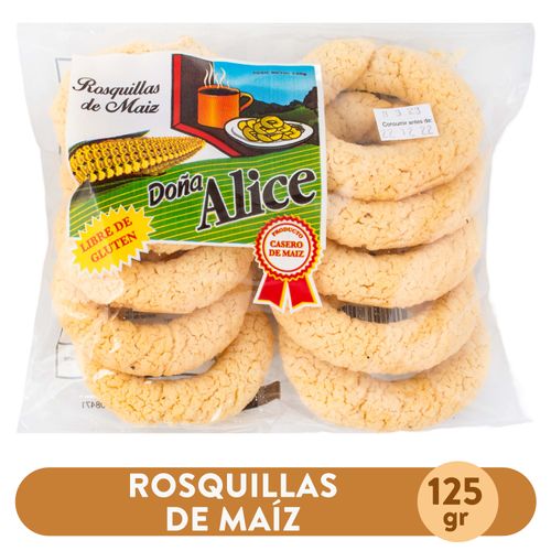 Repost Doña Alice Rosquilla De Maiz 10 Unidades - 125Gr