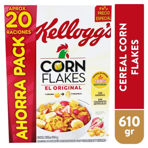 Cereal Kellogg's Corn Flakes Caja -610 g