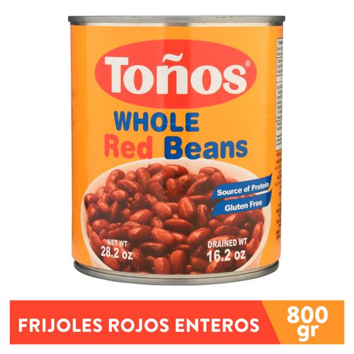 Frijoles Toños rojos enteros - 800 g