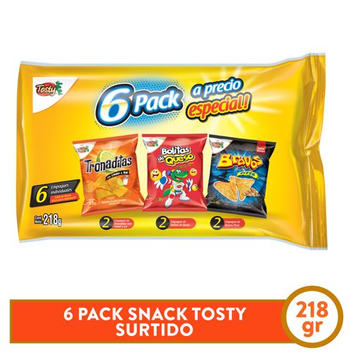 Snacks Tosty Lonchera Surtida 6 Uds - 218 g