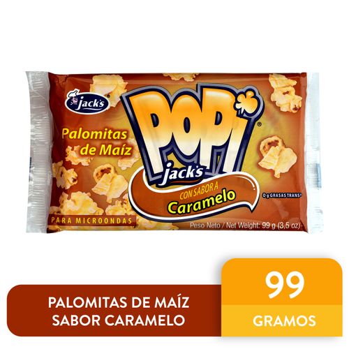 Palomitas De Maíz Jack´s Popi Sabor Caramelo - 99g