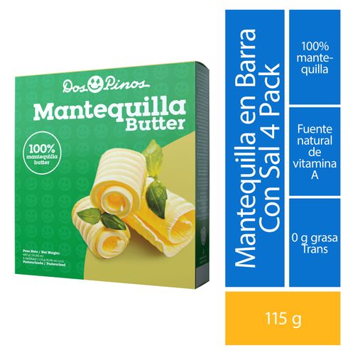 Caja De Mantequilla Dos Pinos Con Sal -460Gr