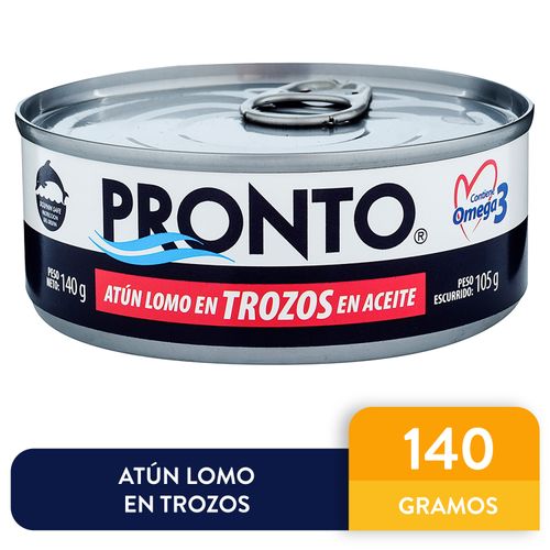 Atún Pronto lomo  trozos en aceite - 140 g