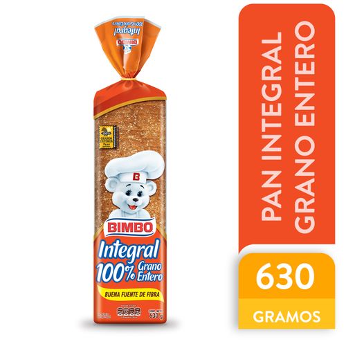 Pan Bimbo Sándwich Integral Fibra - 630g