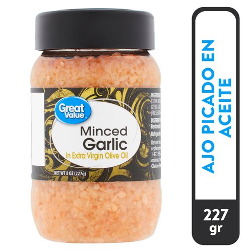 Ajo Great Value Picado En Aceite - 227gr