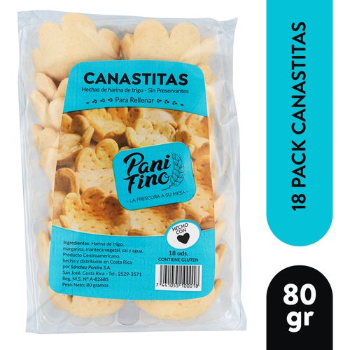 Repostería Pani Fino salada canasta - 80 g