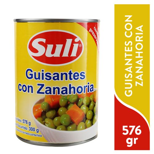 Guisantes Suli con zanahoria - 576 g