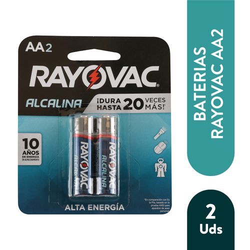 Batería Alcalina Rayovac Aa 2U