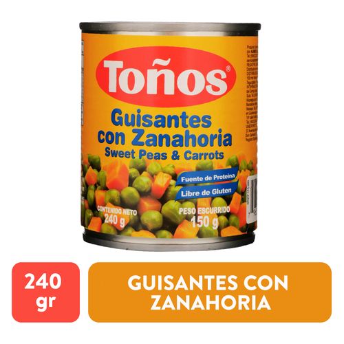 Guisantes Toño petit pois zanahoria - 240 g