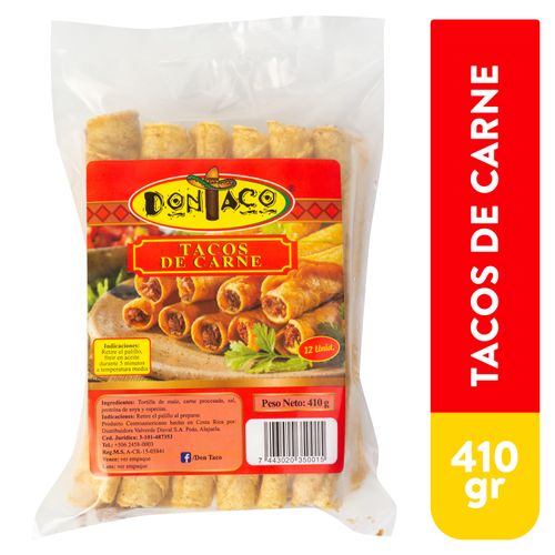 Tacos de carne Don Taco 12 Uds - 410 g