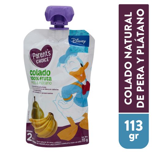 Colado para bebé Parents Choice disney pera y banana - 113 g