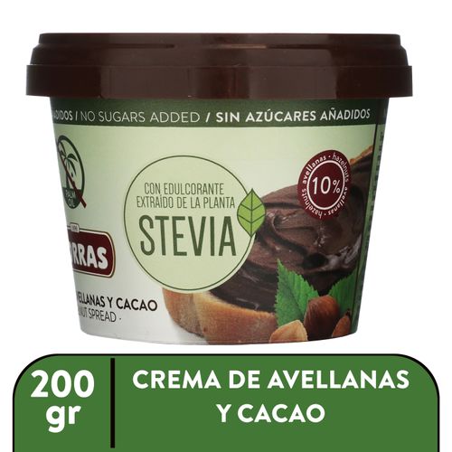 Crema Avellana Y Cacao Con Stevia Torras - 200gr