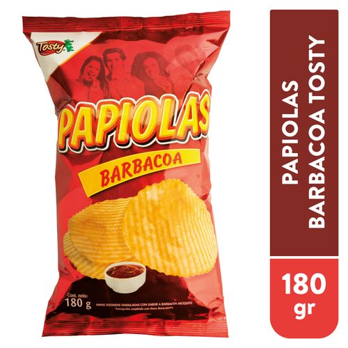 Snacks Tosty Papiolas Barbacoa - 180 g