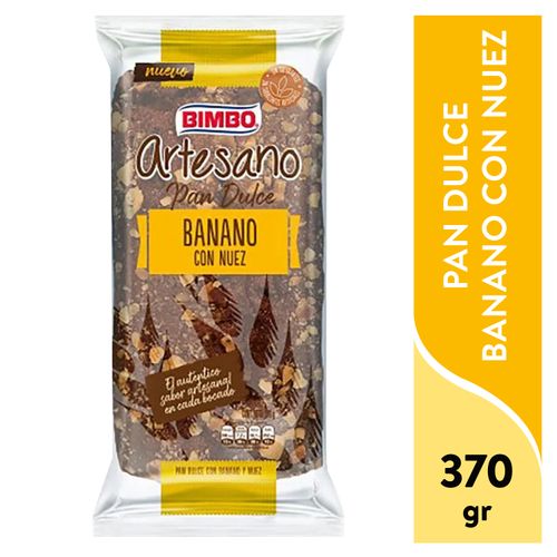 Pan Bimbo Dulce Artesano Banano -370gr