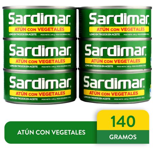 Atún Calvo vegetales en aceite 6 pack - 852 g