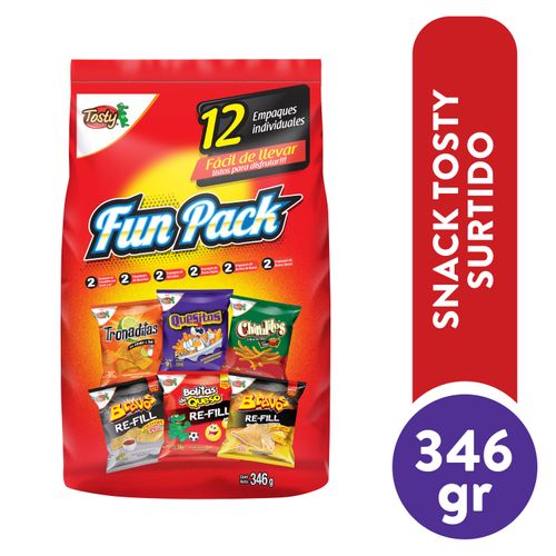 Snack Tosty surtido facil de llevar 12 pack - 346 g