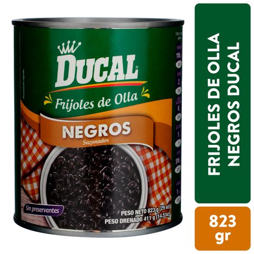 Frijol Ducal De Olla Negro En Lata - 823 g