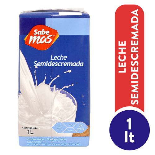 Leche Sabemas Uht Semidescremada - 1000Ml