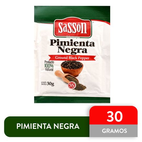 Pimienta negra Sasson empaque - 30 g